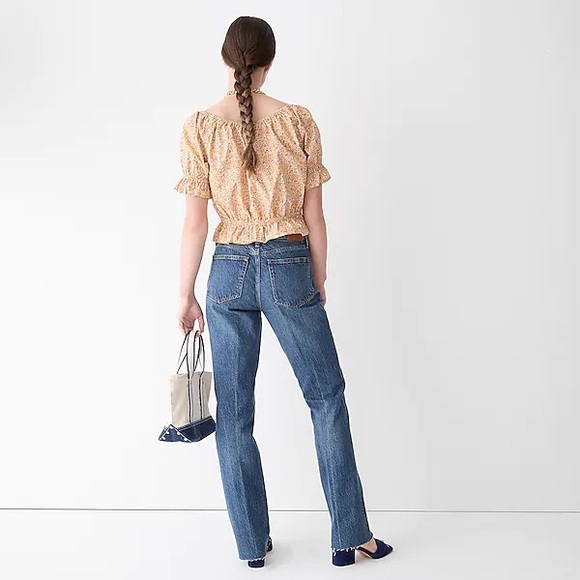 J CREW HI RISE BOOT CUT KAMARI MED WASH JEANS DENIM NWT SZ 30 - Picture 2 of 4